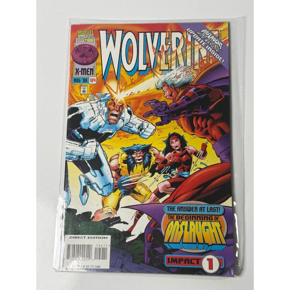 Marvel Comics Wolverine 104 Aug 1996 Beginning of Onslaught Impact 1